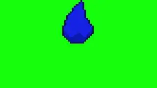 FREE 8-Bit Pixel Water Animation [4K Green Screen] - No Copyright Retro Game VFX Asset
