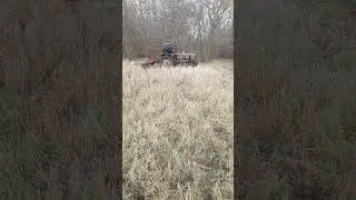 antique tractor Vladimirec T-25 + rotary mower