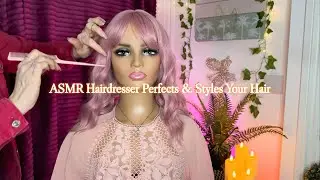 ASMR Hairdresser Perfects, Styles & Fixes Your Hair & Fringe with Hair Brushing & Rat Tail Combing