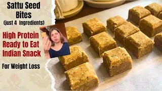 4-Ingredient Sattu Seeds Protein Energy Bars Recipe for Weight Loss & Immunity | No Sugar, No Maida!