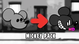 Redrawing Friday Night Funkin Mods Mikey Mouse Pack
