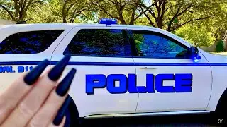 ASMR in POLICE CAR 🚔 TOUR w/TAPPING & SCRATCHING