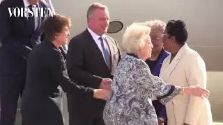 Beatrix landt op geliefd Curaçao