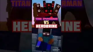 Titan SpeakerMan VS Herobrine🔥😱#minecarft#viral