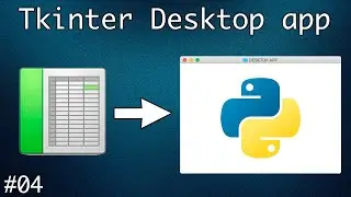Tables in the application. Treeview. Scrollbar. Creating a desktop application with Tkinter #4