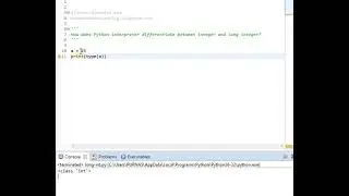 How does Python interpreter differentiate between int and long int? || Size of int in Python