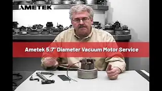 Ametek 5.7" Diameter Motor Rotating Fan and Brush Replacement | Kleen-Rite