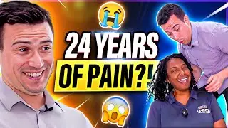 SCREAMS of *RELIEF* 😱😱 24 Years of PAIN and ACCIDENTS get HEALED in Chiropractic Visit 😭 | Dr. Pinto