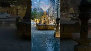 Montréal stunning historical fountain ⛲️🥰 #canada #montreal #downtownmontreal #quebec