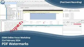 DDM Focus Workshop - PDF Watermarks