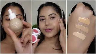 5 mins Office/College Makeup Only 2 products | Mamaearth Hydra Glow CC Serum & Lip Cheek Eye Tint