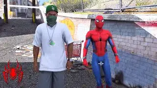 GTA 5 - What Happens If Spiderman was in Chop Mission! (Go to Vinewood Boulevard)