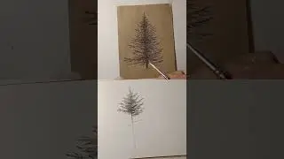 How to draw a Christmas tree