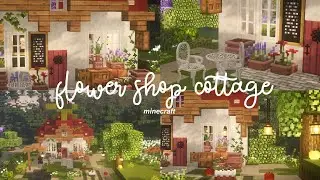 aesthetic flower shop cottage Minecraft