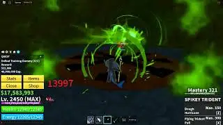 Combo Spider God Human Spikey Trident Blox fruit Combo