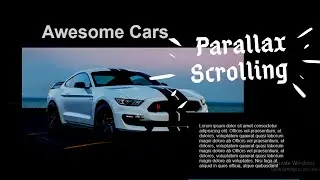 Awesome Parallax Scrolling Effects | Using Jarallax library | Parallax Scrolling Website