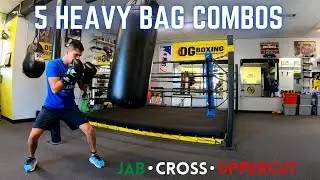 5 Boxing Heavy Bag Combinations
