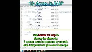 Array in PHP | Array in PHP using for loop 