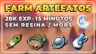 Rota para Farm de Artefatos diária COMPLETA | Sem Resina ou matar Mobs | Genshin Impact