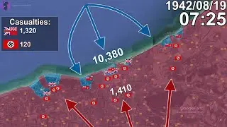 The Dieppe Raid in 45 seconds using Google Earth