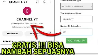 GRATIS BISA NAMBAH SEPUASNYA !!! CARA MENAMBAH SUBSCRIBER YOUTUBE GRATIS 2023