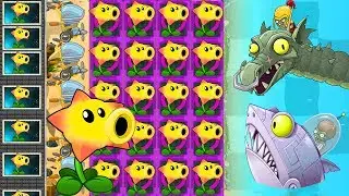 Plants vs Zombies 2 Mod: STARFRUIT vs ALL ZOMBOSS FIGHT!