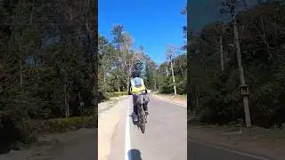 Cycling to Dubare from Coorg