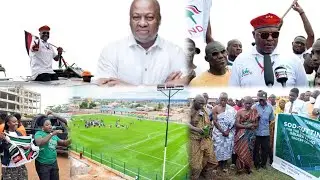 😀Residents of Cape Coast North Cheer as Hon. Ragga Cuts Sod for New Astroturf