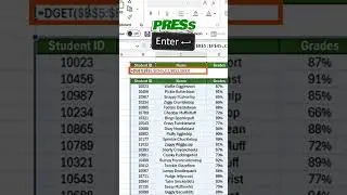 How to Use the DGET Function in Excel
