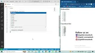 Html ordered, unordered and description list
