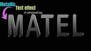 Metallic Text effect in photoshop || photoshop Tutorials || Photoshop Text effect