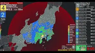 M 5.0 Kanagawa, Japan Earthquake (JQuake 9/8/2024)