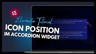 Accordion Icon oben ausrichten – Elementor Tutorial deutsch