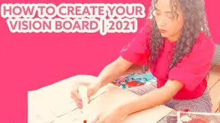 How to create a simple vision board 2021| TUTORIAL