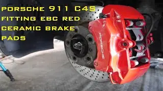 Porsche 911 996 C4s. Le Mans road trip prep Part 3. Installation of EBC Redstuff brake pads.