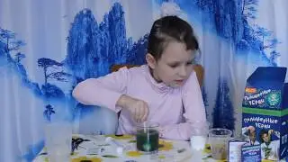 Химичим дома. Научный опыт - Полимерные черви.