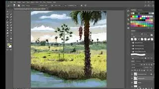 TimeLapse Everglades Digital Color Sketch