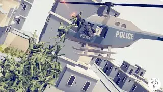 1000 Zombies vs Helicopter in TABS Mod and Map Creator Totally Accurate Battle Simulator