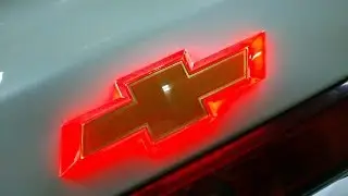 Glowing Chevrolet logo