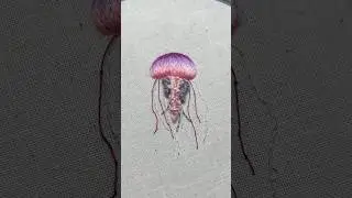 Jellyfish #handembroidery #art #embroidery #threadpainting