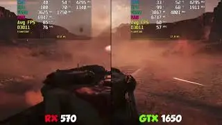 GTX 1650 vs RX 570 Тест в играх