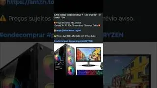 🇧🇷 PC GAMER AMD RYZEN 5 4600G - 16GB DDR4 - NVME 256GB - RADEON VEGA 7 - MONITOR 19''-KIT GAMER RGB