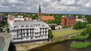 Gubin. Drone 4k arial footage