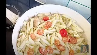 Пенне с индейкой, брокколи  и горчичным соусом / Кулинарный стрим № 7