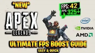 INCREASE FPS IN APEX LEGENDS ON ANY PC !  ( ULTIMATE FPS BOOST GUIDE )