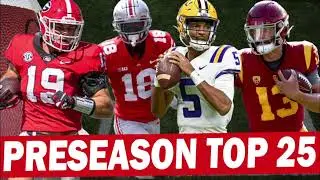 2023 Preseason Top 25 College Football Rankings from SG1 Sports