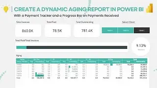 Create a Dynamic Debtors Aging Report in Power BI with a Payment Tracker and Progress Bar