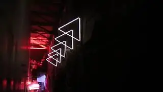 Светодинамический объект Triangles