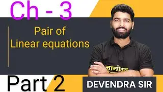 Linear equation   Ex – 3.3, 3.4, 3.5