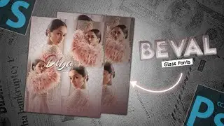 || TRENFING BEVAL GLASS FONTS #pstouch  🥹🌸 || @shabbucreation7107